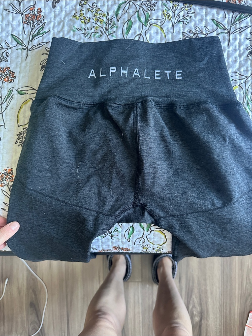 Alphalete High-Waist Black Seamless Workout Pants